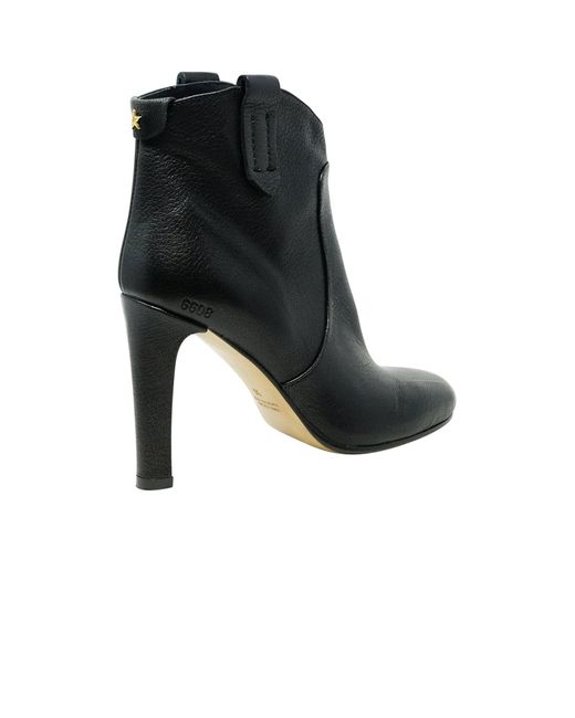 Golden Goose Deluxe Brand Black Kelsey Leather Ankle Boots