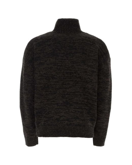 Etudes Studio Black Two-Tone Wool Sweater for men