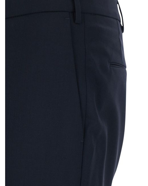PT Torino Blue Slim Pants Covf1Sz00Cl1Ma270360 With Belt Loops And Welt Pockets On The Back for men