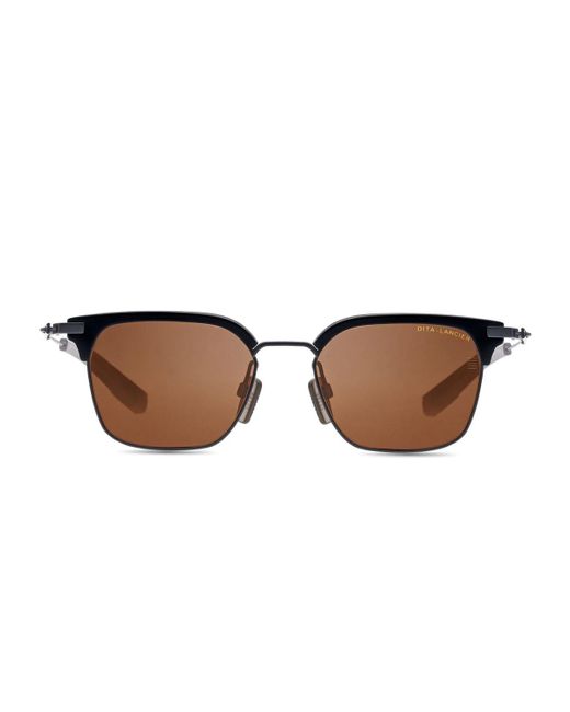 Dita Eyewear Brown Lancier Lsa 410 01 Gun Polarized Sunglasses for men