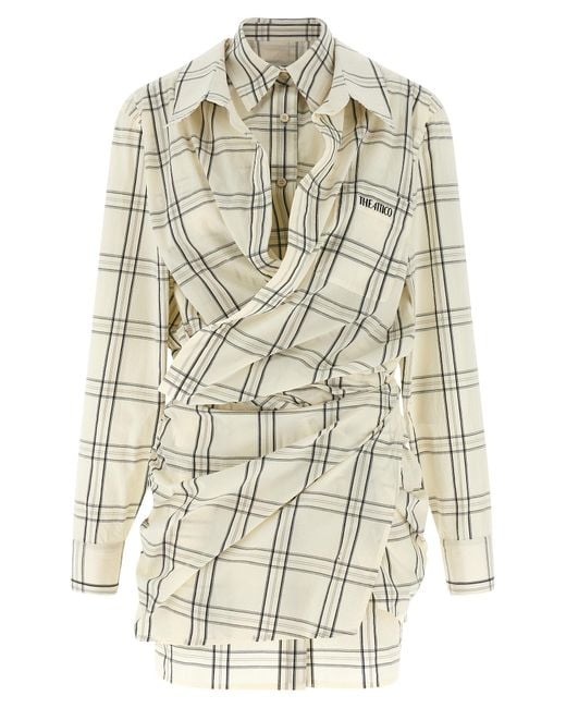 The Attico White Chemisier Dress