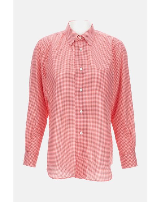 Comme des Garçons Pink Patterned Shirt