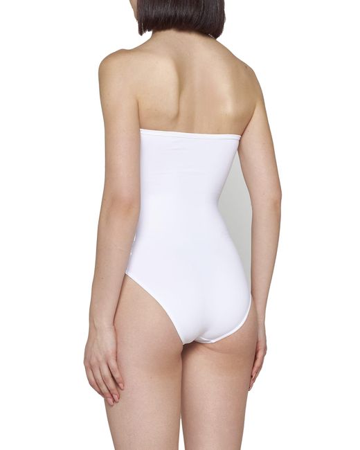 Eres White Cassiopee Bustier Swimsuit