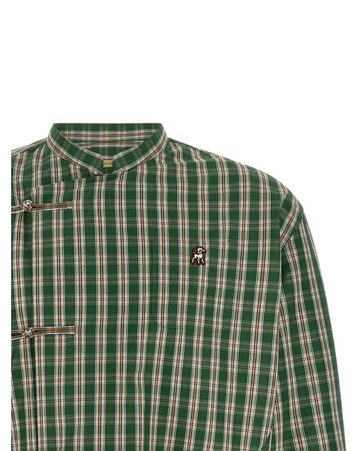Undercover Green Cotton Blouse for men