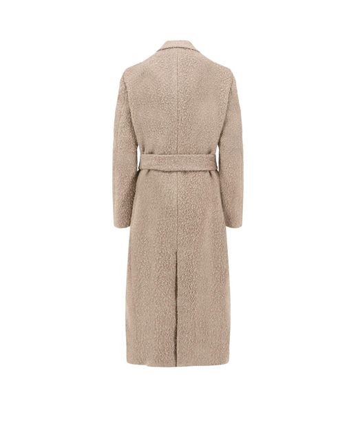 Golden Goose Deluxe Brand Natural Wrinkled Virgin Wool Blend Coat