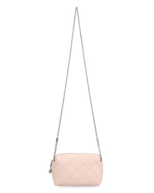 Tory Burch Pink Crossbody Bag Fleming Leather Lamb Shoulder