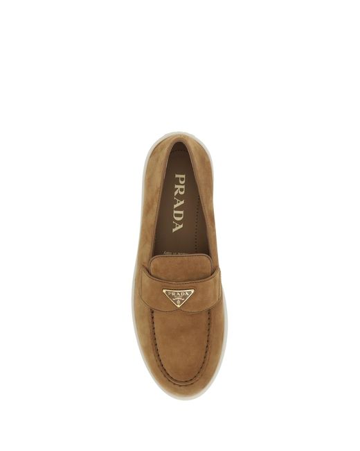 Prada Natural Leather Loafers Calf