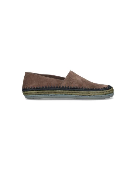 Loewe Brown Loewe Paulas Ibiza Flat Shoes Leather for men