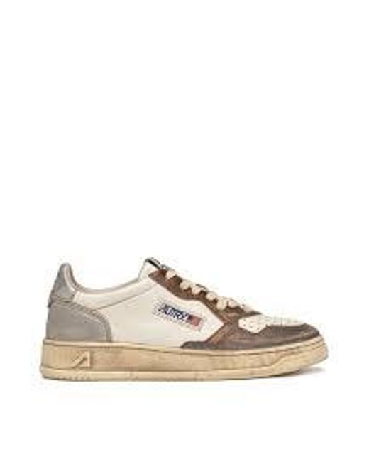 Autry White Sup Vint Low Wom
