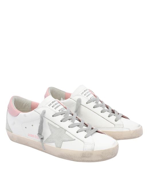 Golden Goose Deluxe Brand White Sneakers Calf Leather/Rubber Sole
