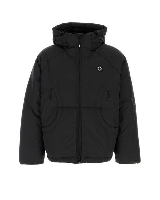 KENZO Black Polyester Down Jacket for men