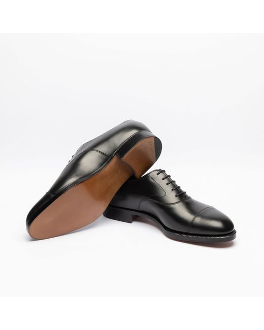 Edward Green Black Chelsea Calf Oxford Shoe for men