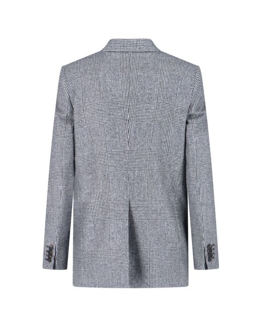 Tagliatore Gray Double-Breasted Virgin Wool Suit