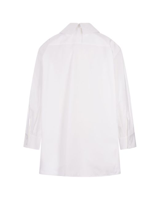 Jil Sander White Cotton Voluminous Shirt