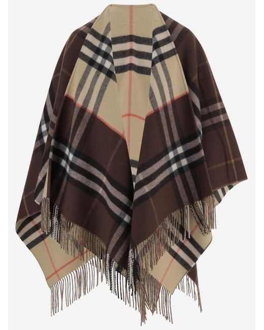 Burberry Black Cashmere Cape Capes