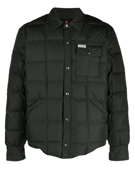 Fay Dark Green Shirt Jacket in Black for Men | Lyst UK