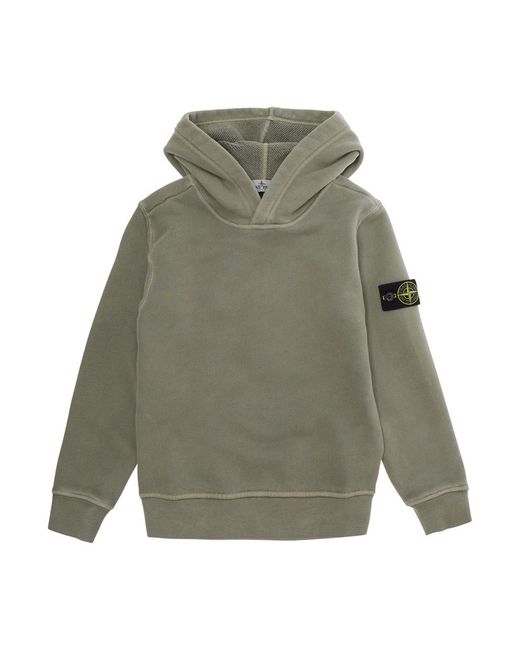 Stone Island Green Hoodie Sweater Cotton Hoods & Sweatshirts for men