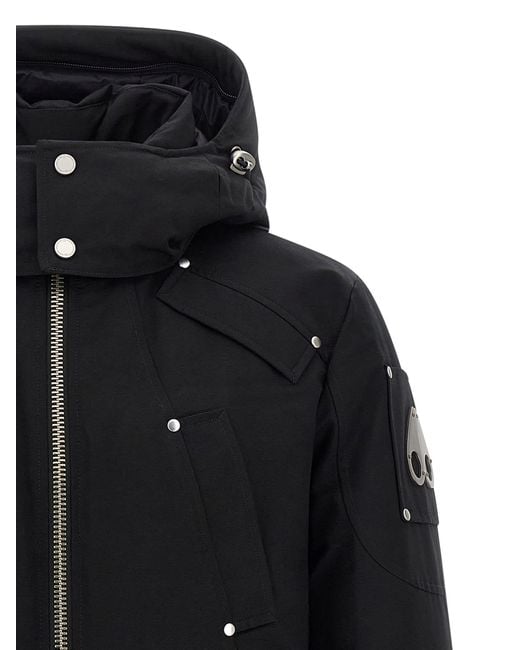 Moose Knuckles Black 'Original Ballistic' Down Jacket for men
