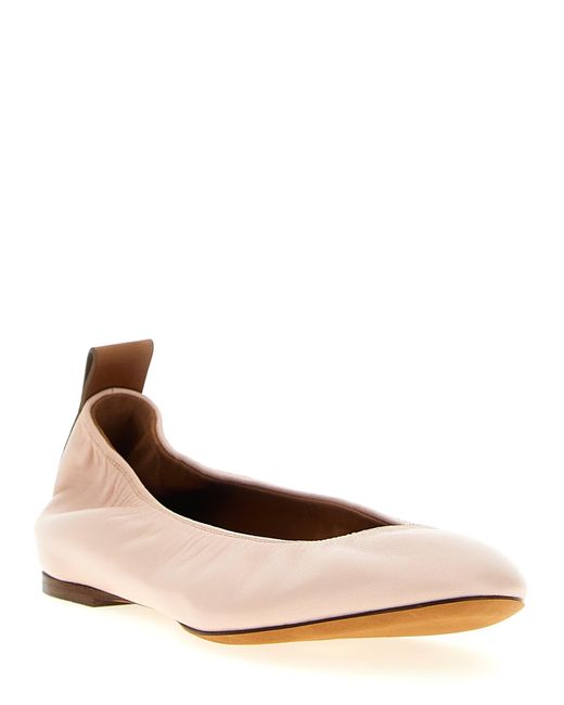 Lanvin Pink Nappa Ballet Flats Flat Shoes
