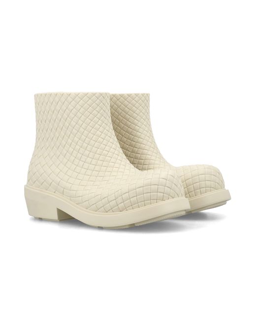 Bottega Veneta Natural Fireman Ankle Boot