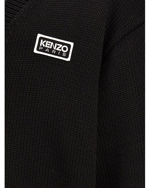 KENZO Black Paris Sweater, Cardigans for men