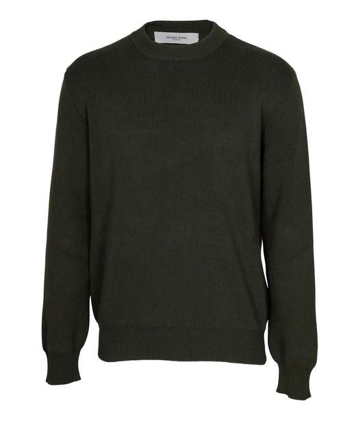 Golden Goose Cotton Sweater With Back Logo in Green for Men Lyst