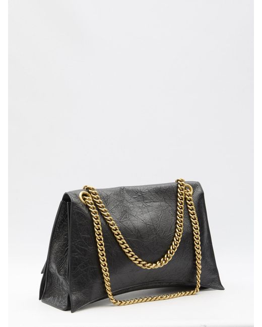 Balenciaga Black Large Crush Bag