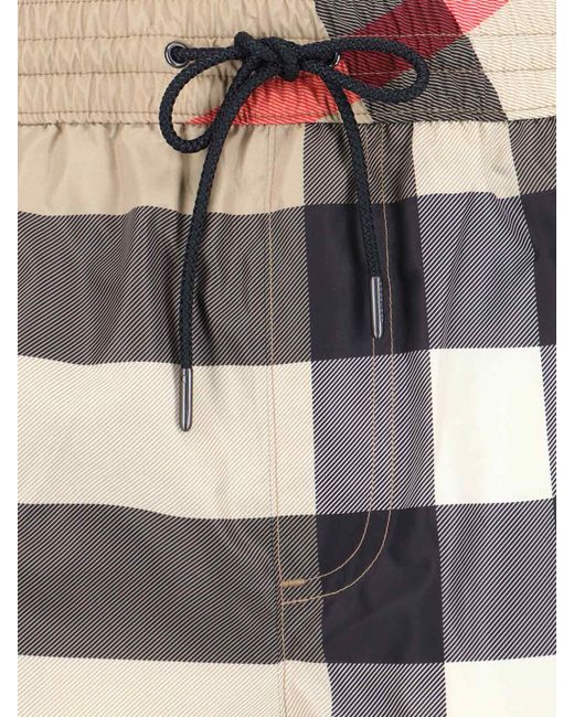 Burberry Multicolor Check Swimsuit for men