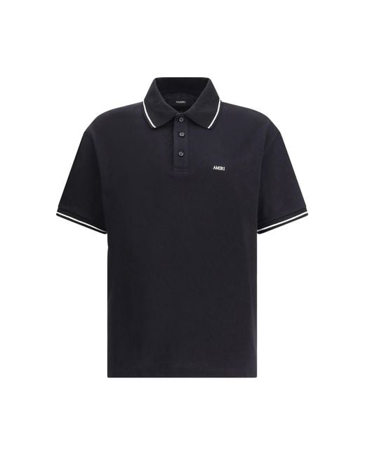 Amiri Blue Logoed Polo Shirt for men