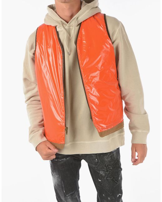 DSquared² Natural Reversible Quilted Vest Jacket Clothing Coats for men