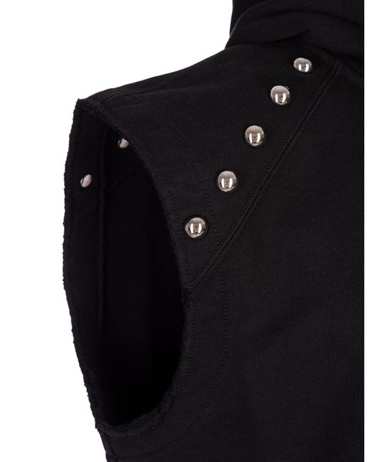Alexander McQueen Sleeveless Hoodie With Inverted Skull in Blue for Men Lyst UK