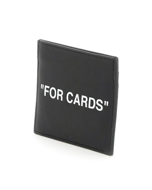 Off-White c/o Virgil Abloh Black Leather Cardholder for men