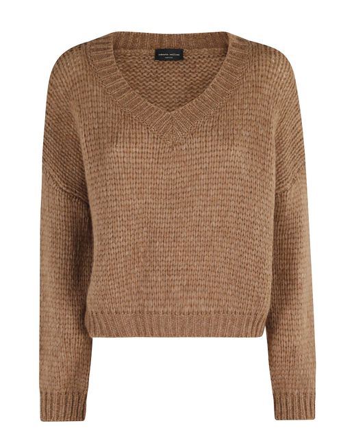 Roberto Collina Brown Scollo V Ml