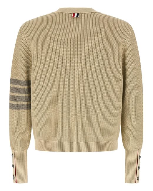 Thom Browne Natural 'Garment Dye' Cardigan for men