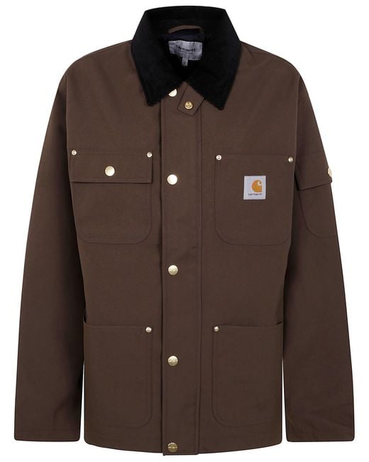 Carhartt Brown Clapton Jacket Nylon Canvas for men