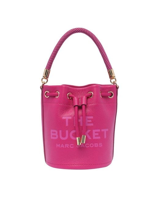 Marc Jacobs Pink The Leather Bucket Bucket Bag
