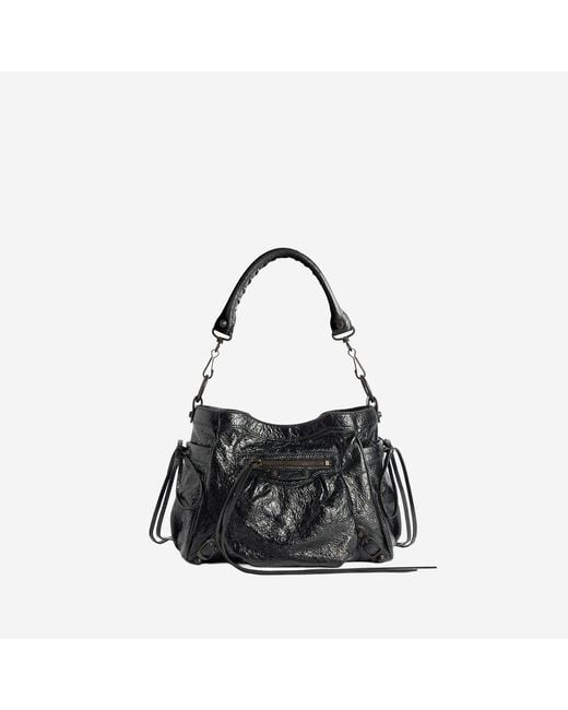 Balenciaga Black Bucket Bag Le City Leather Domesticated Lamb Shoulder