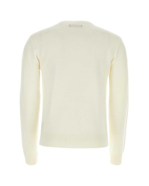 Amiri White Ivory Wool Blend Arts District Sweater for men