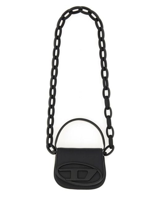 DIESEL Black 1dr Iconic Leather Crossbody Bag