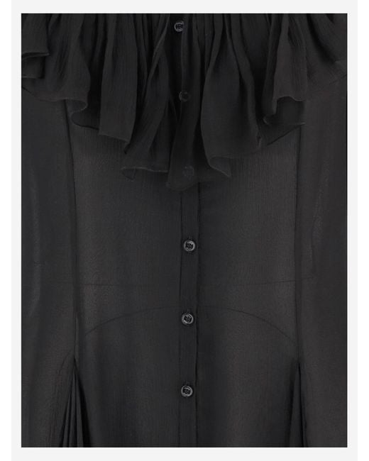 Chloé Black Flared Mini Dress