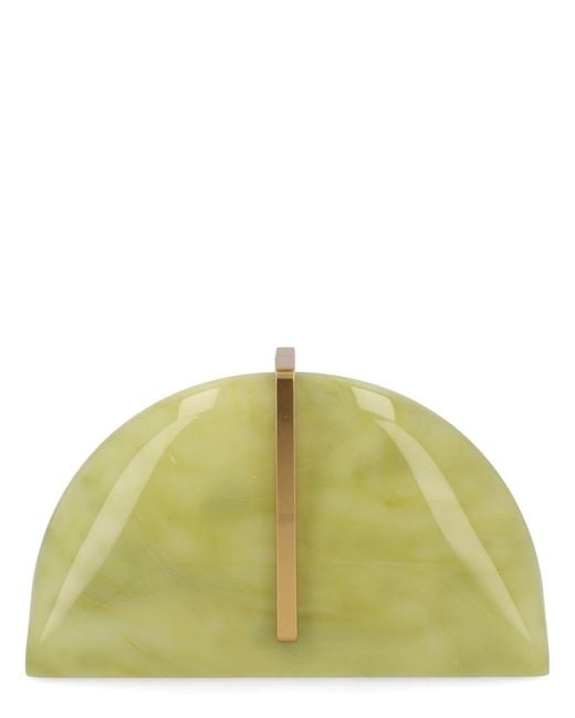 Cult Gaia Green Clutch Laguna Acrylic Bags