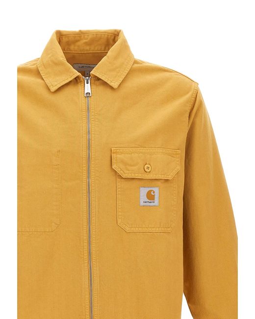 Carhartt Yellow Rainer Shirt Jacket for men