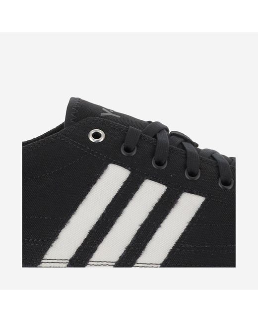 Adidas Black Y-3 Nizza Lo Sneakers Fabric Trainers for men
