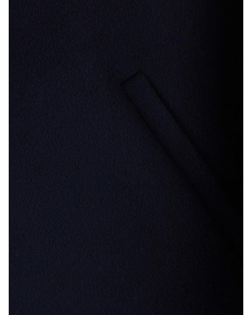 Aspesi Blue Super Doppel Jacket Wool Coat for men