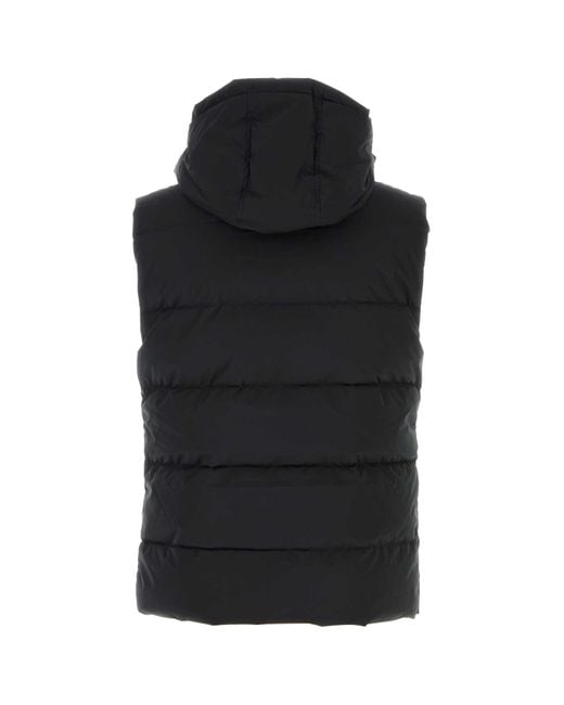 Pyrenex Black Polyester Spoutnic Sleeveless Down Jacket for men