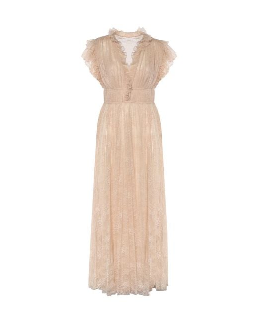 Alberta Ferretti Natural Dresses Poliammide
