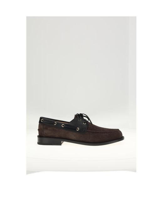 Dior White Boat Shoes Arcie- Loafers for men