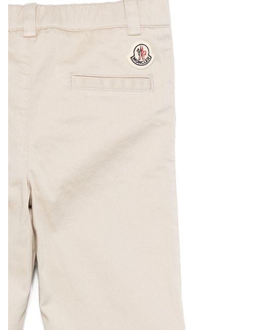 Moncler Natural Boys Cotton Trousers Cotton; Elastane for men