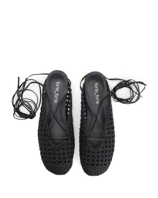 Forte Forte White Leather Mule