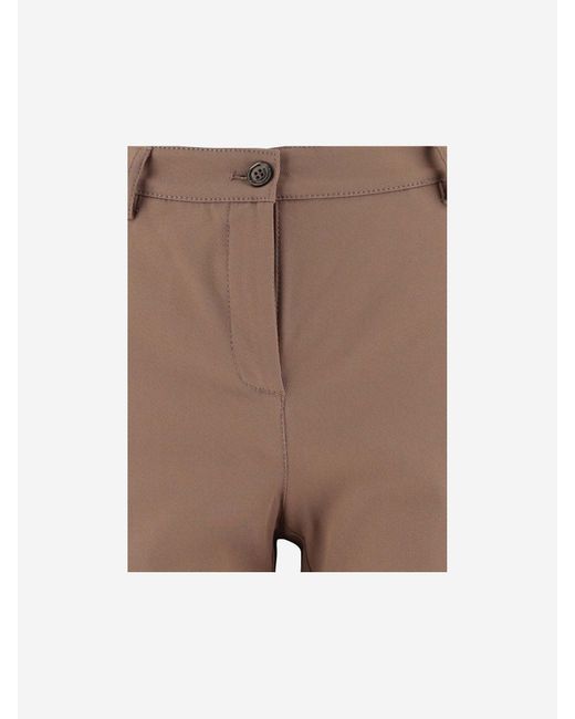 Pinko Brown Stretch Cotton Pants